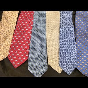 5 vineyard vines 1 Lancel ties